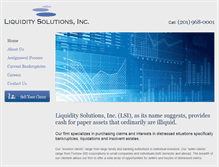 Tablet Screenshot of liquiditysolutions.com